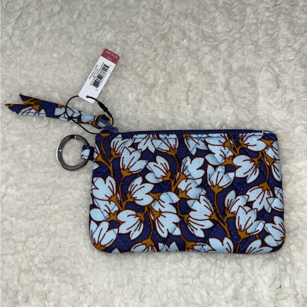 Vera Bradley Zip ID Case Pawpaw Flower in Cotton NWT - Picture 2 of 4